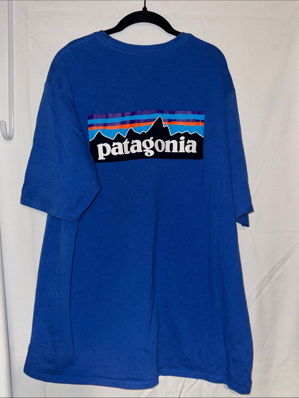 Patagonia Royal Blue Logo Short Sleeve Tee
